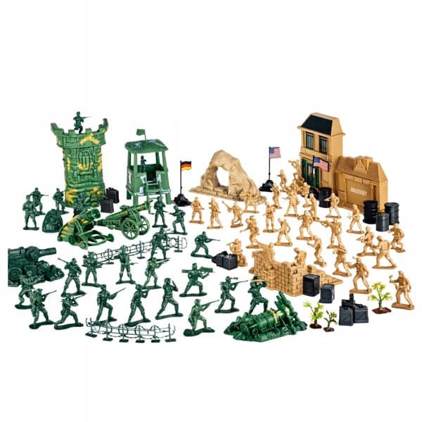 MILITARY BASE SET: SOLDIER FIGURES AND VEHICLES