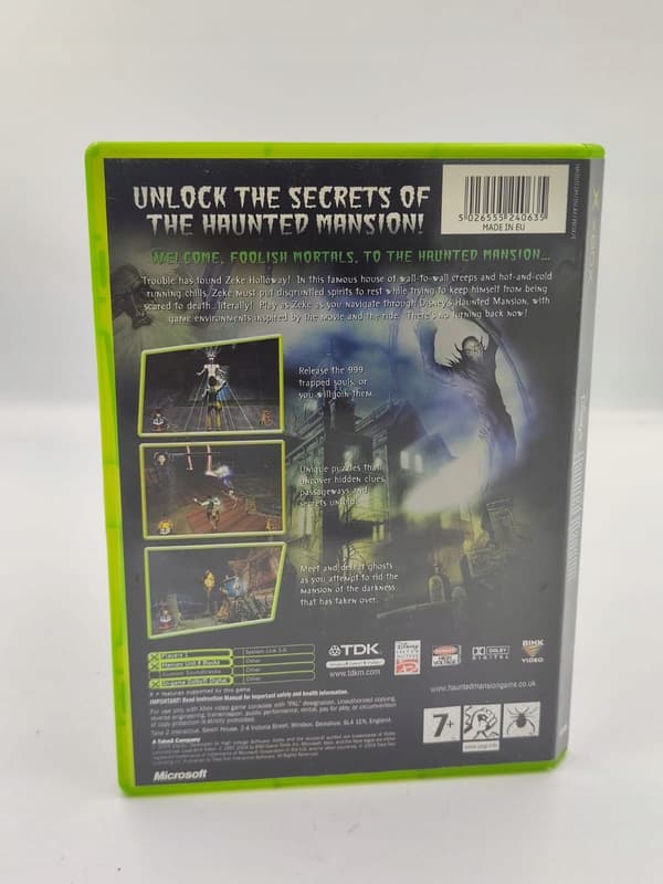 THE HAUNTED MANSION 3XA XBOX Microsoft Xbox