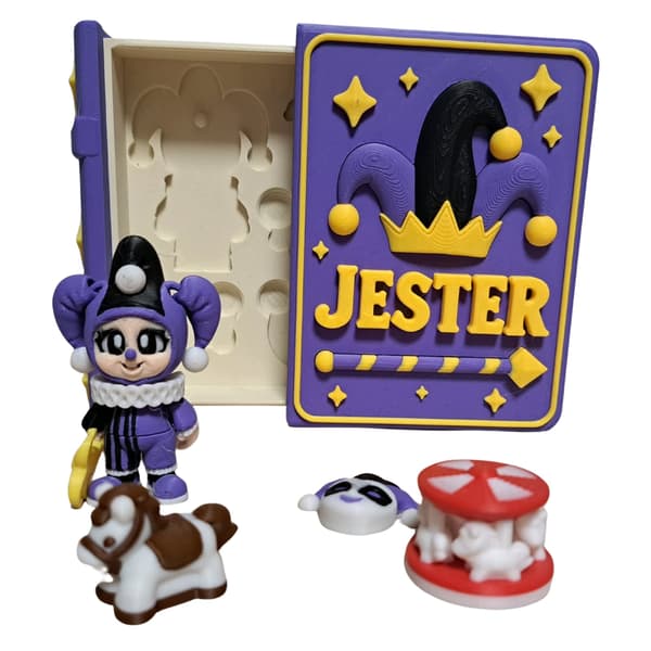 Jester 3D-printed figurine set