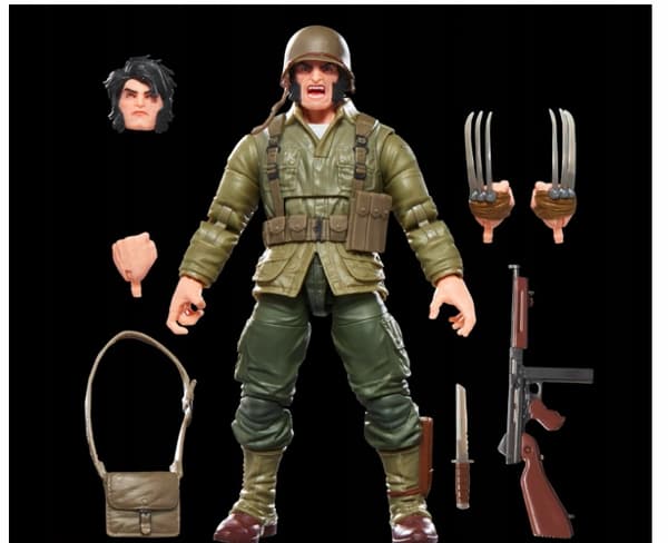 MARVEL LEGENDS WOLVERINE LOGAN WWII FIGURE 15 CM TOY GIFT ACCESSORIES
