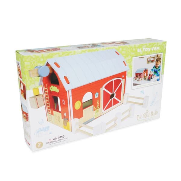 Le Toy Van’s red wooden barn