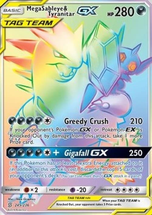 Pokemon Mega Sableye & Tyranitar GX
