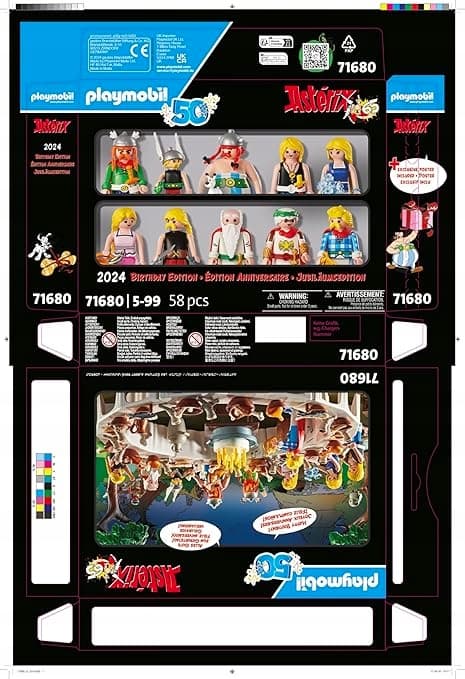 ASTERIX FIGURINE SET 71680 SPECIAL EDITION 10 FIGURINES AGES 5+