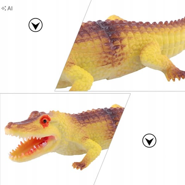 4 ALIGATOR-SHAPED TOYS FOR PLAY AND LEARNING