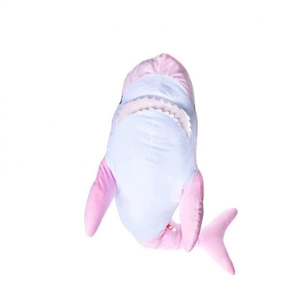 An elegant pink plush shark, 98 cm