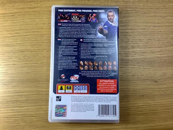 PDC DARTS album – very good+ condition, complete PSP set