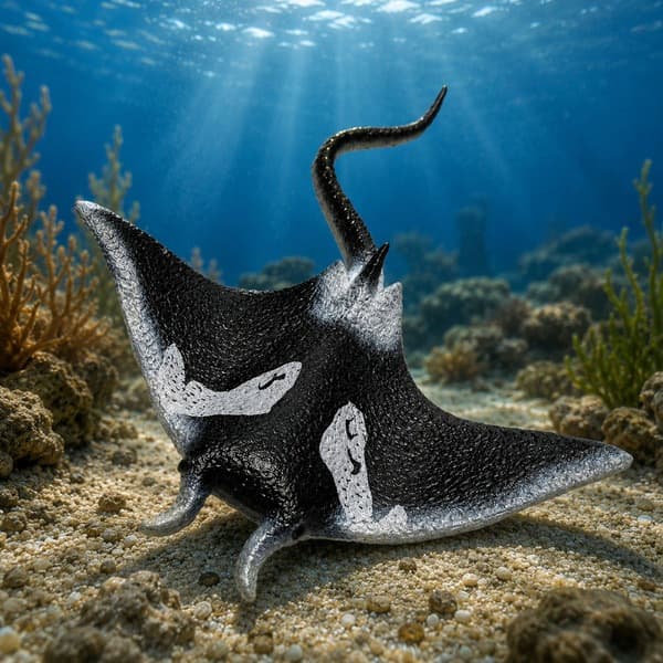 RUBBER STINGRAY FISH FIGURINE