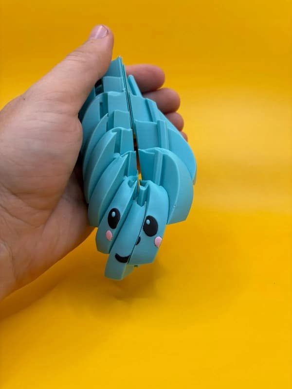 Fidget Dumpling – Squishy Twist Blue