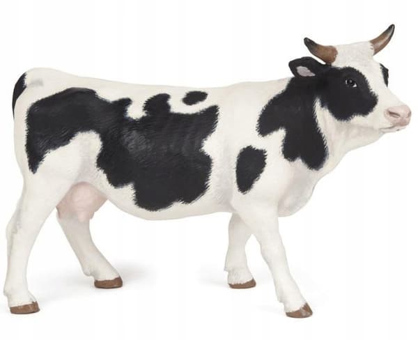 PAPO Black and White Cow Figurine