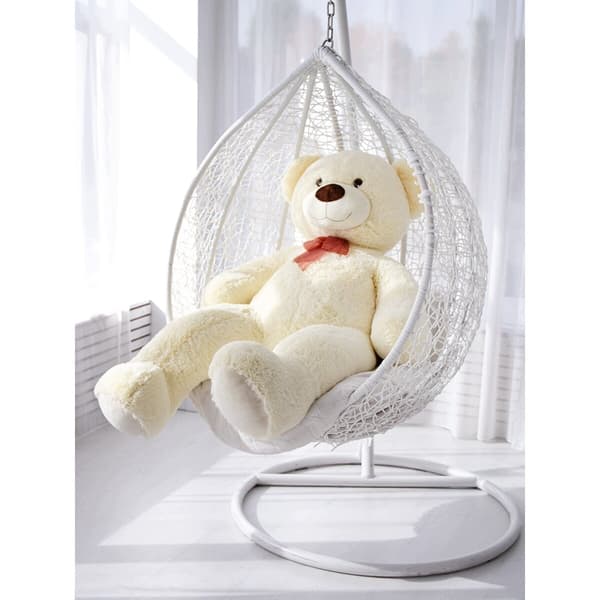 A charming, soft toy Meduolis bear in a sitting position, 78 cm
