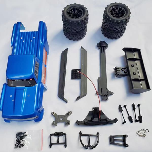 RC Body Shell DIY Replacement Parts with Wheels – Accessory for Wltoys