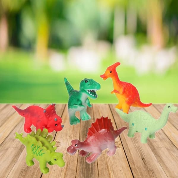 FUNNY DINOSAURS – 6 PIECES IN A BAG [FIGURINES]