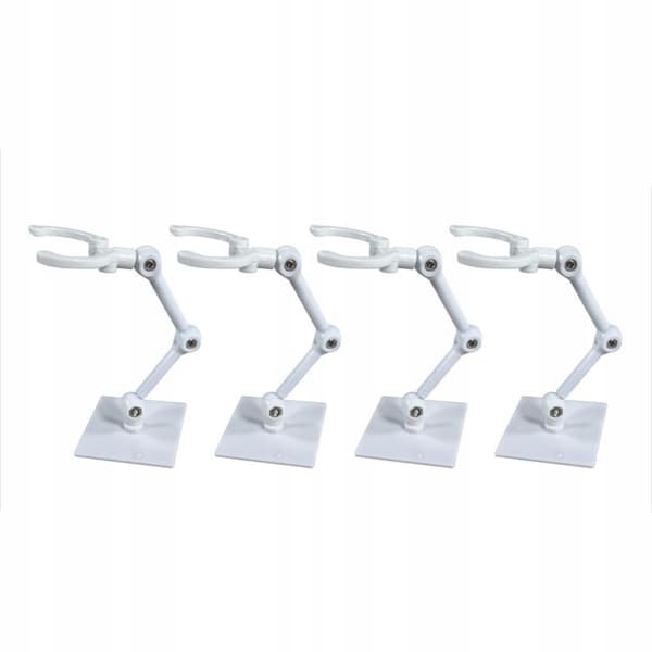Action Base – Adjustable angle – Display stand for Anime models – 4-pack – White – 4x4cm