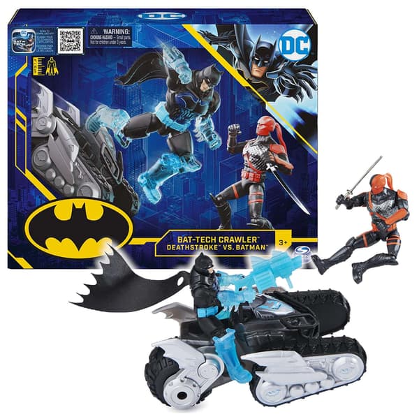 DC Comics Batman Bat-Tech Crawler Vehicle, Amazon Exclusive Batman and Deat
