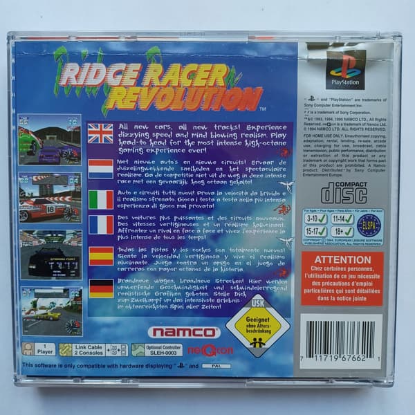 Ridge Racer Revolution, PlayStation, PS1, PSX, note: description