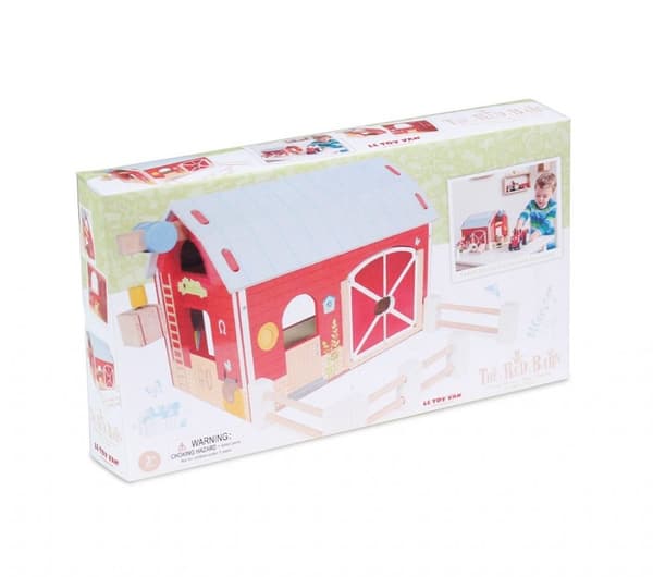 Le Toy Van’s red wooden barn