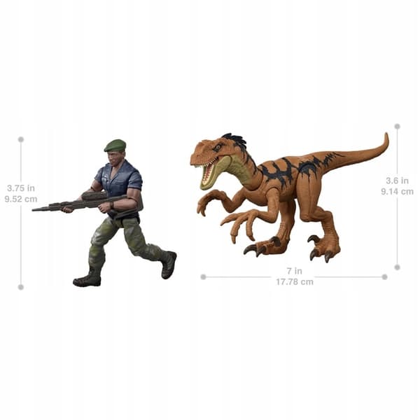 JURASSIC WORLD JGB85 – DUNCAN KINCAID & VELOCIRAPTOR