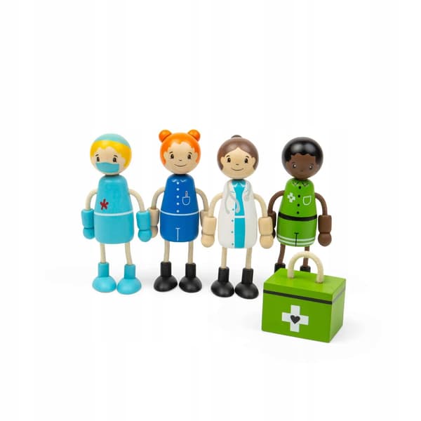 Tidlo Wooden Figures: Doctors