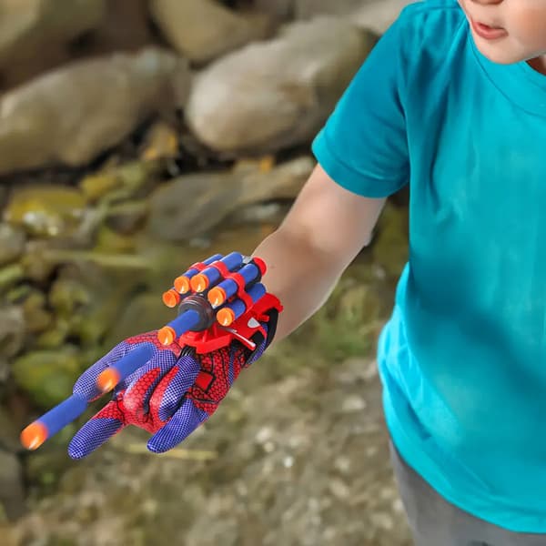 SPIDER-MAN GLOVE WITH ARROW LAUNCHER + 5 Arrows