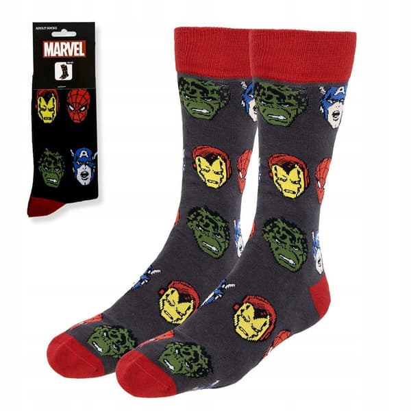 MARVEL SOCKS AVENGERS FACES 38–45