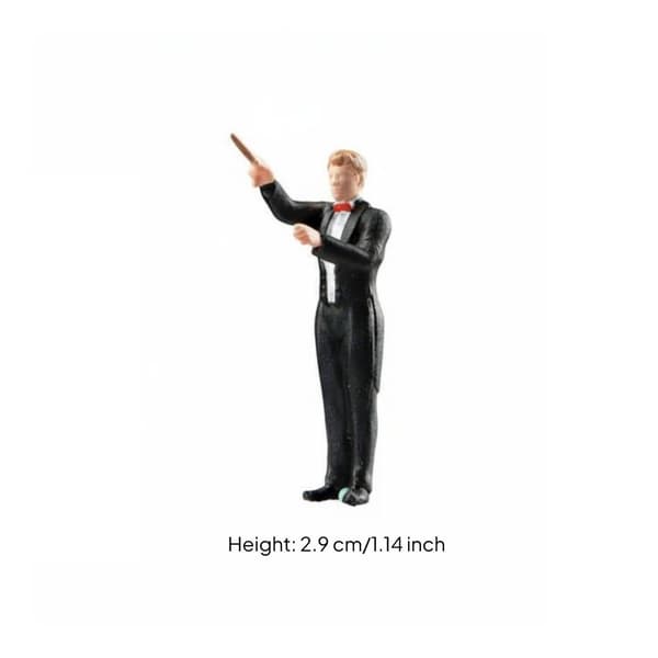 1:64 scale musician figurine. Realistic appearance. 1:64 Miniature Guide