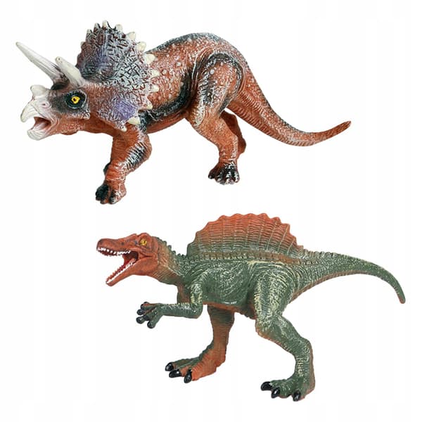 2x Realistic dinosaur figurines Play set Small dinosaur figurines for Style B
