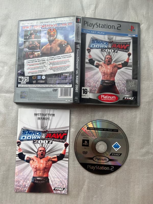 SMACKDOWN VS RAW 2007 4 PS2 PLATINUM