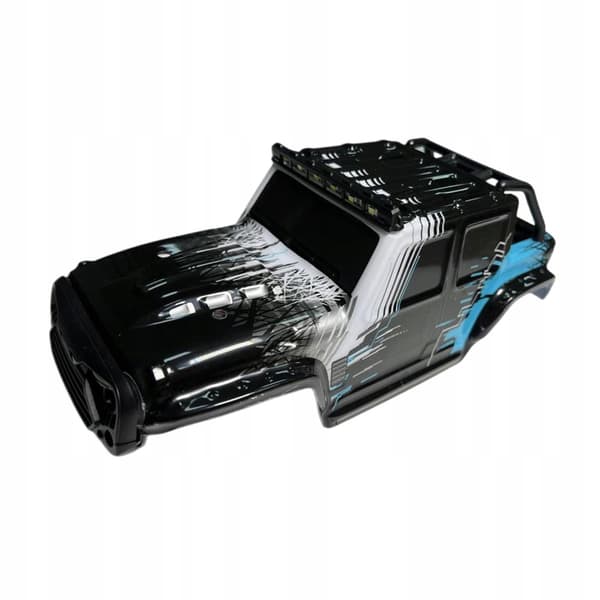 DIY RC Car Shell Canopy – Thickened RC Car Body Modification, Black and Blue