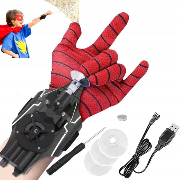SPIDER-MAN WEB-SHOOTER SET: GLOVE, WEB, 3M MAGNET