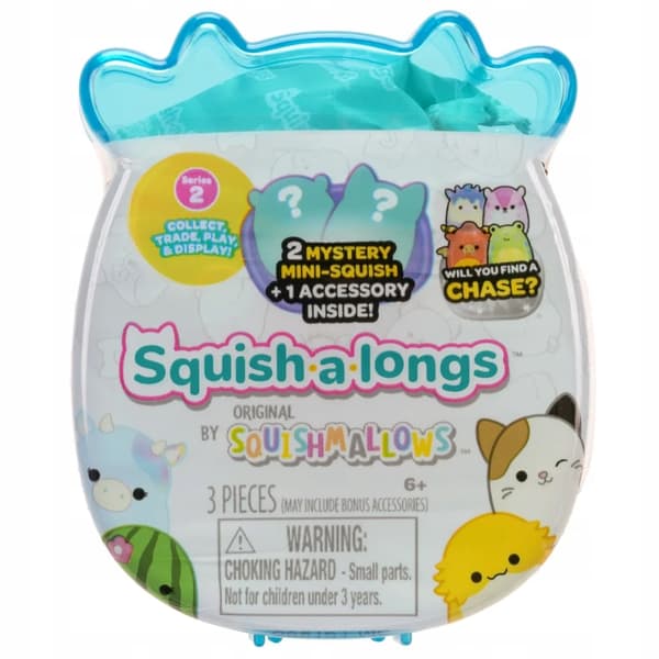 SQUISH-A-LONGS – 2.5 cm, assorted, pack of 2
