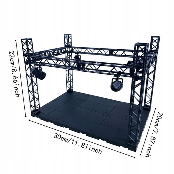 DIY Action Figure Scene with Flashing Light – A Hobby for Tiny Black Dolls