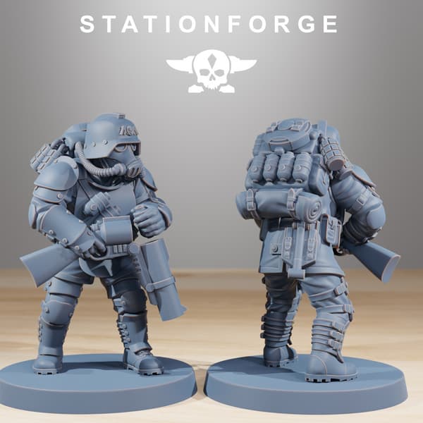 GrimGuard Ironclads x5 – Station Forge – 3D printing