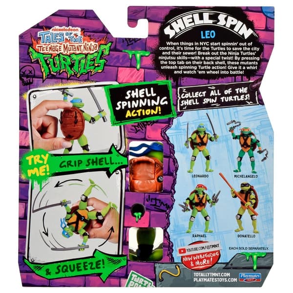 Leo action figure with a mechanical rotating shell, 11.5 cm series