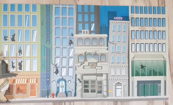 Lego 4130630 cardboard backdrop for the Studios 1349 set