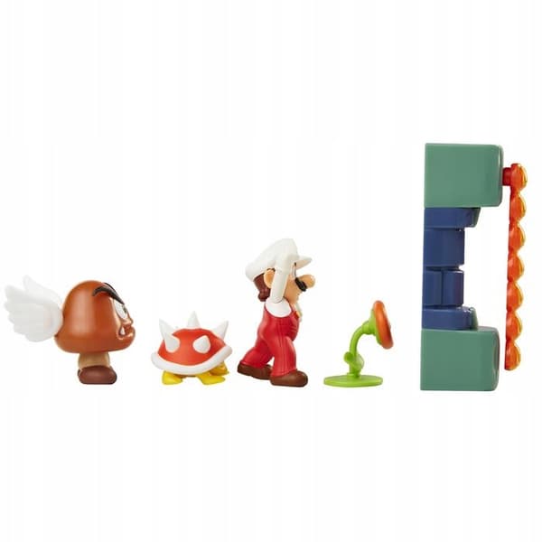 Super Mario Lava Castle + 4 minifigures set, ages 3+