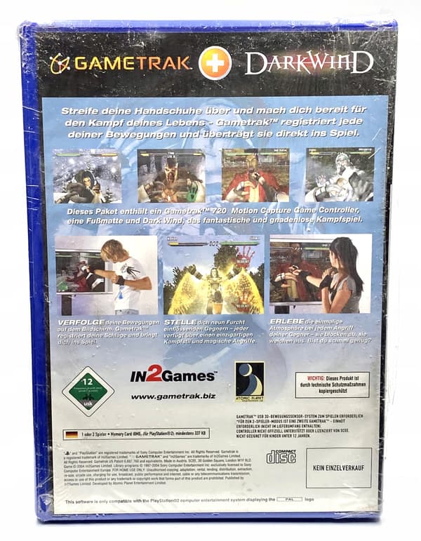 GameTrak: DARK WIND | PS2 | NEW | SEALED | PLAYSTATION 2 | MOTION-CONTROLLED FIGHTING GAME