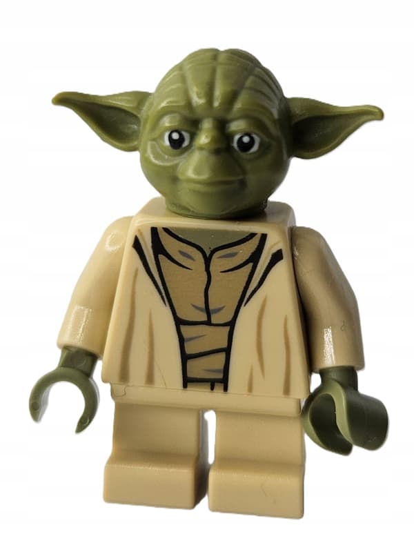 Lego Star Wars minifigure sw0707 Yoda – Olive Green DEFECT /