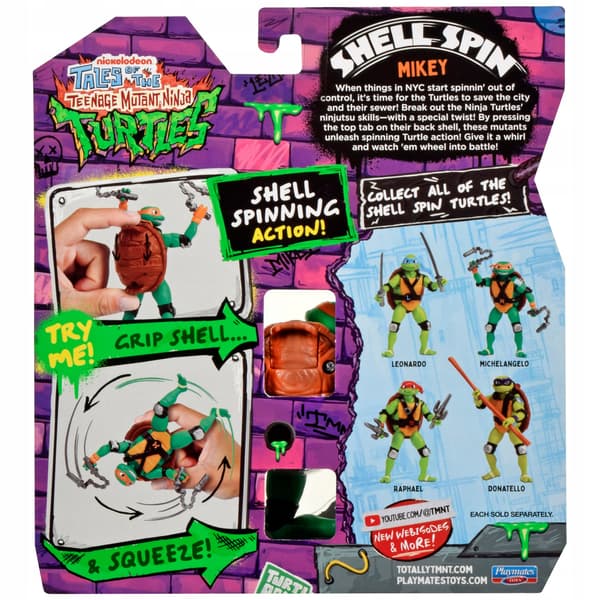 Ninja Turtles: Shell Spin Mikey action figure