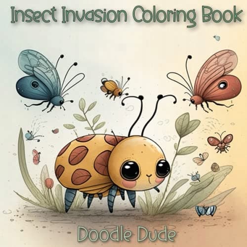 Insect Invasion Colouring Book