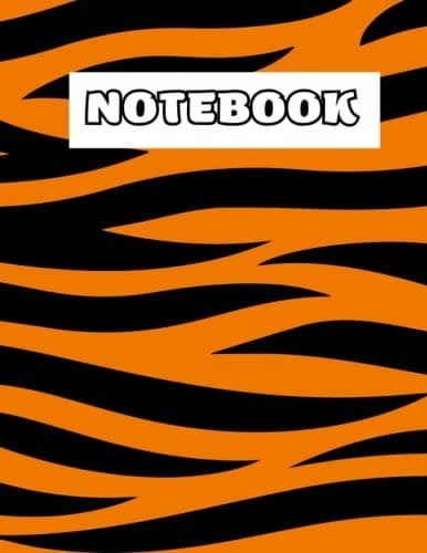 Tiger Stripe Notebook: Paperback, 8.5" x 11", 120 pages – Easy with Stud