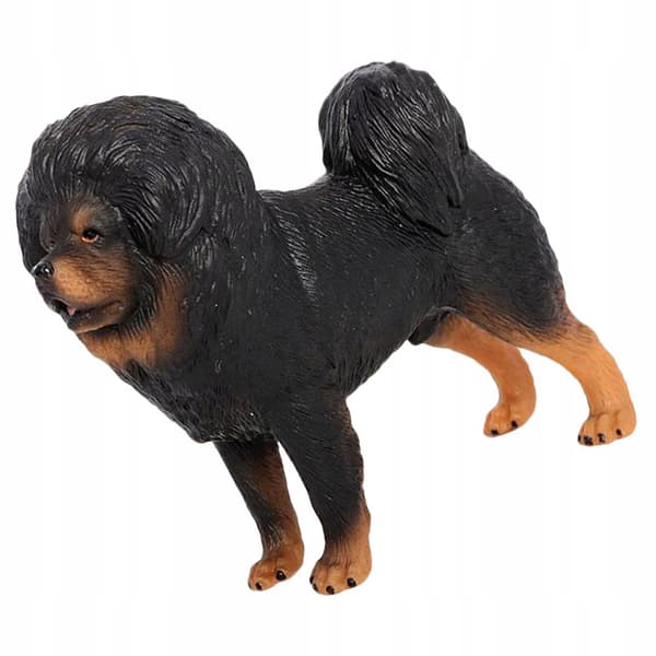 BLACK DECORATIVE PVC DOG MODEL – REALISTIC FIGURINE