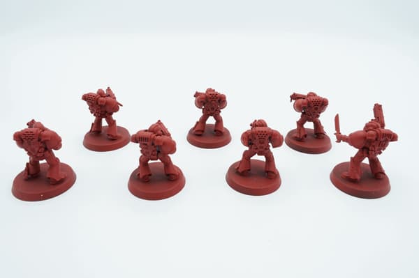 Warhammer 40k Space Marines Combat Squad – set of 7 plastic miniatures