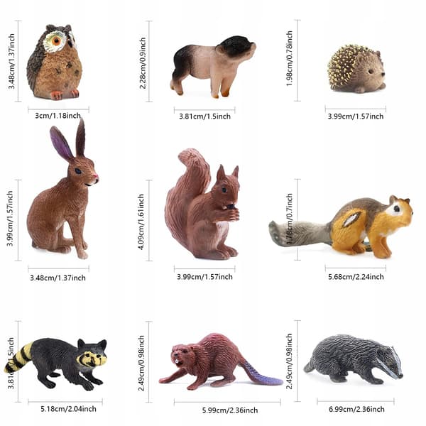 FOREST ANIMALS SET (18 pieces)