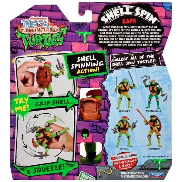 Raph figurine from the Shell Spin series with a mechanical function, 11.5 cm