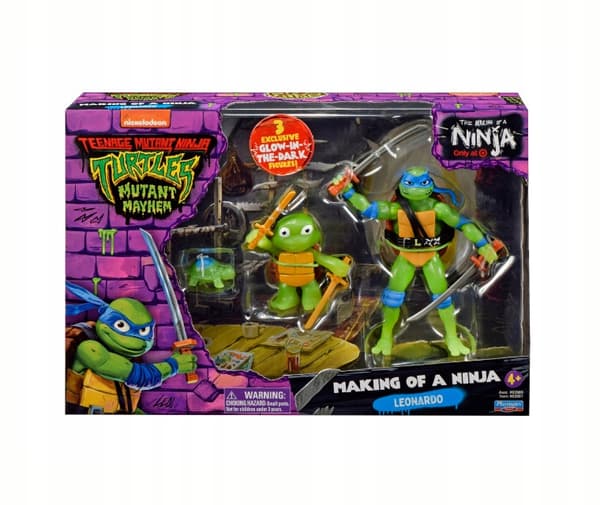NINJA TURTLE FIGHTERS LEONARDO Figure Set – Evolution 3-pack