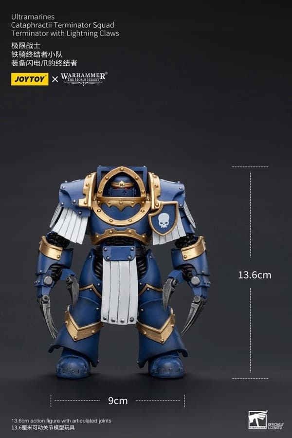 JoyToy Warhammer Ultramarines Cataphractii Terminator with Lightning Claws
