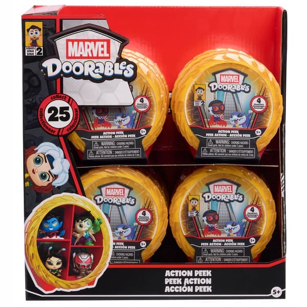 Doorables Marvel Action Mini Peek Series 2 Assorted Capsule Surprise – 4 figures