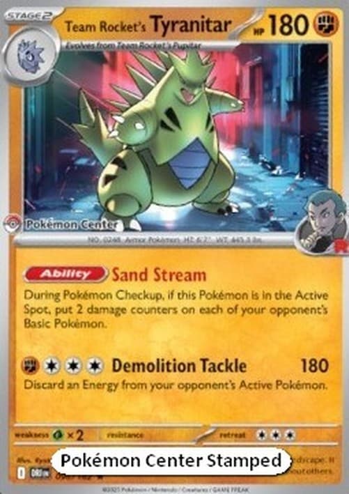 Pokemon Team Rocket's Tyranitar