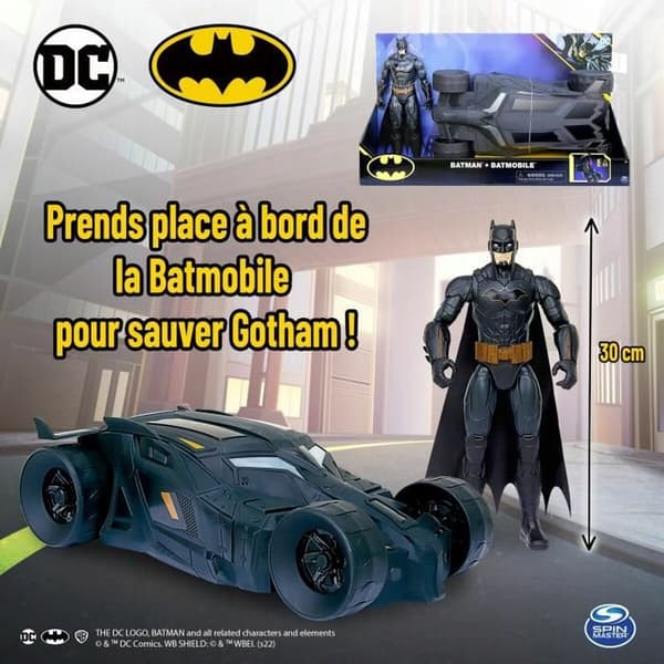 Spin Master Batman Batmobile with 30 cm figure – BATMAN’S CAR