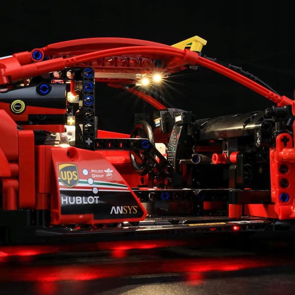 BRIKSMAX LED Lighting Set with Ferrari Sound-Activated Remote Control